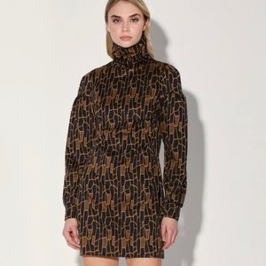 NWOT Walter Baker Ramsey Dress Mocha Dress Size XS